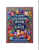 Calming Coloring Book with Cats
