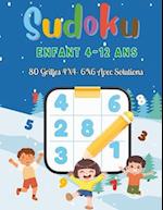 Sudoku Enfant 4-12 Ans-80 Grilles 4x4 6x6 Avec Solutions