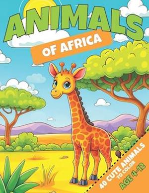 Animals Of Africa Coloring Book