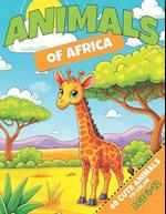 Animals Of Africa Coloring Book