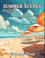 Summer Scenes Coloring Book