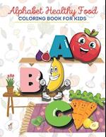 Alphabet Healthy Food Coloring Book For Kids