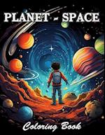Planet and Space Coloring Book