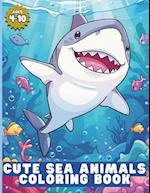 Cute Sea Animals Coloring Book