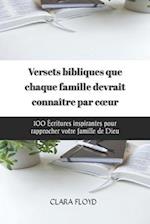 Versets bibliques que chaque famille devrait connaître par coeur