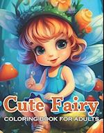 Cute Fairy Coloring Book for Adults