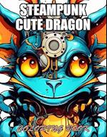 Steampunk Cute Dragon Coloring Book