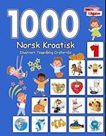 1000 Norsk Kroatisk Illustrert Tospråklig Ordforråd (Svart og Hvit Utgave)