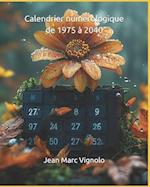 Calendrier numérologique de 1975 à 2040