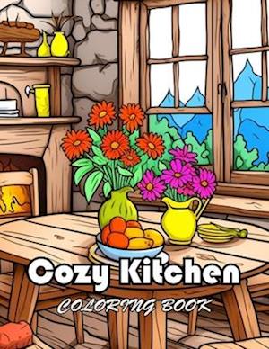 Cozy Kitchen Coloring Book