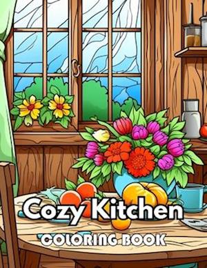 Cozy Kitchen Coloring Book