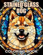 Stained Glass Dog Coloring Book