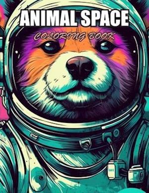 Animal Space Coloring Book