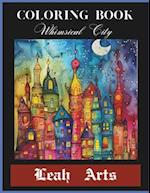 Coloring Book Whimsical city