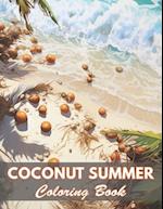 Coconut Summer Coloring Book