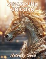 Steampunk Unicorn Coloring Book