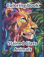 Coloring Book Stained Glass Animals