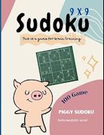 Sudoku 9x9 Intermediate Level 100 games Letter Size (8.5 x 11)