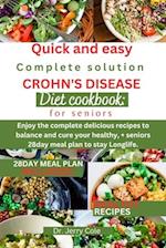 Quick and easy complete solution Crohn's disease diet cookbook