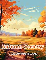 Autumn Scenery Coloring Book