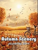 Autumn Scenery Coloring Book