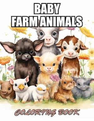 Baby Farm Animals Coloring Book