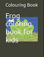 Frog coloring book for kids