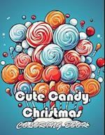 Cute Candy Christmas Coloring Book