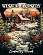 Winter Country Coloring Book