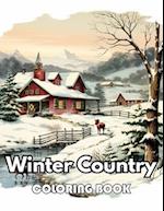 Winter Country Coloring Book