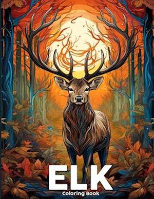 Elk Coloring Book