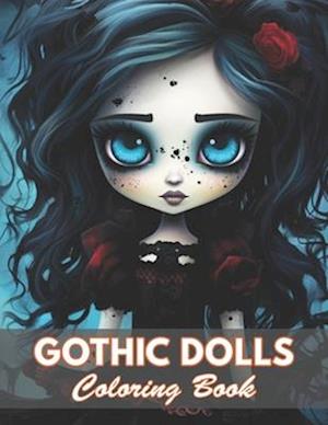 Gothic Dolls Coloring Book