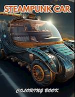 Steampunk Car Coloring Book