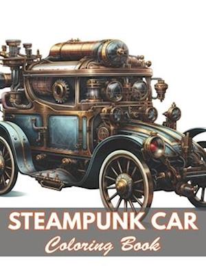 Steampunk Car Coloring Book