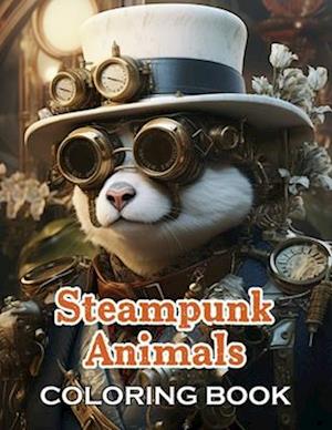 Steampunk Animals Coloring Book