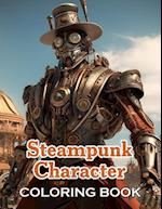 Steampunk Character Coloring Book