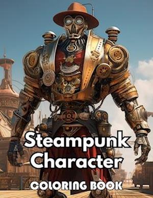 Steampunk Character Coloring Book