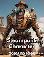 Steampunk Character Coloring Book