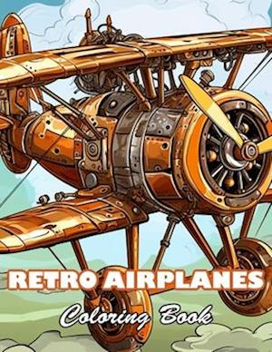 Retro Airplanes Coloring Book