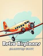 Retro Airplanes Coloring Book