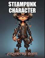 Steampunk Character Coloring Book