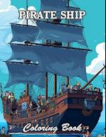 Pirate Ship Coloring Book for Adult