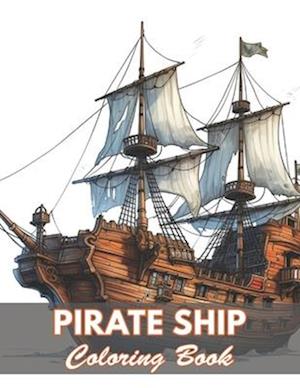 Pirate Ship Coloring Book for Adult