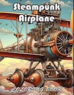 Steampunk Airplane Coloring Book