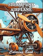 Steampunk Airplane Coloring Book