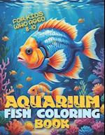 Aquarium Fish Coloring Book For kids Who Aged 8-10
