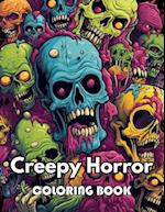 Creepy Horror Coloring Book for Adults