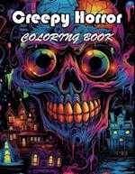 Creepy Horror Coloring Book for Adults