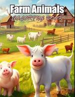 Farm Animals Coloring Book for Kids