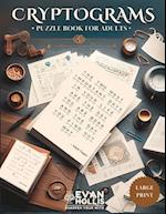 Cryptograms Puzzle Book For Adults